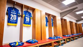 El vestuario que usó Rosario Central en el Monumental. El vestuario que usó Rosario Central en el Monumental.