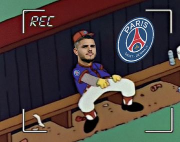 Icardi no sumó minutos en la final de la Champions League y fue blanco de todas las burlas