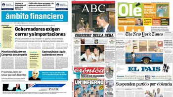 mira las tapas de los diarios