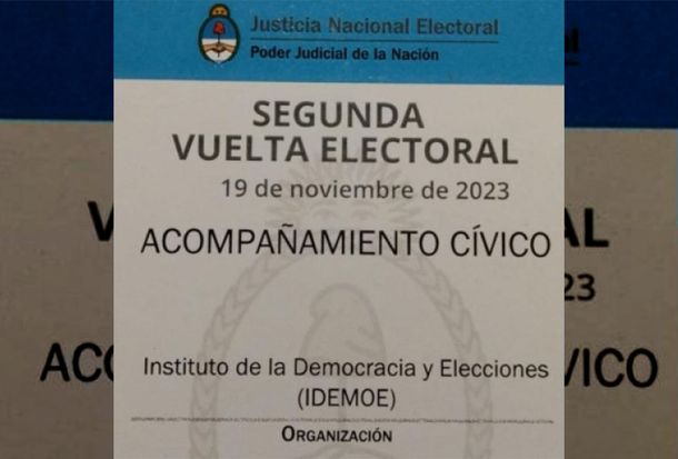 Qué es el Idemoe, la ONG que supervisará el balotaje del domingo