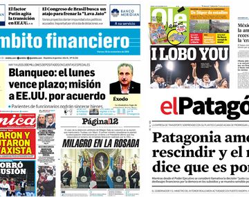 Tapas de diarios del viernes 18 de noviembre de 2016