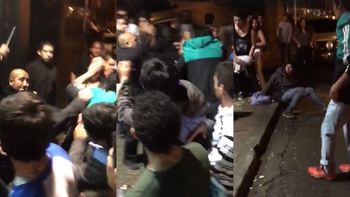 Así fue la brutal agresión a la salida del boliche Le Lac Así fue la brutal agresión a la salida del boliche Le Lac
