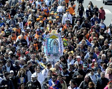 Llega una nueva peregrinación de los fieles a Luján (Foto de archivo)