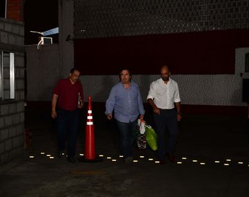 José María Núñez Carmona al salir de la sede de la Superintendencia de la Policía Federal.