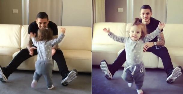 VIDEOS: La hija de Wanda Nara y Mauro Icardi comenzó a caminar