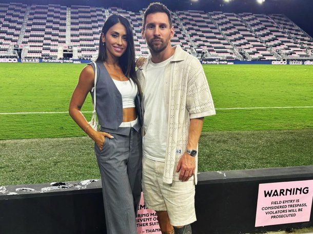 Lionel Messi y Antonela Roccuzzo disfrutaron la noche de Miami en un refinado restaurante italiano