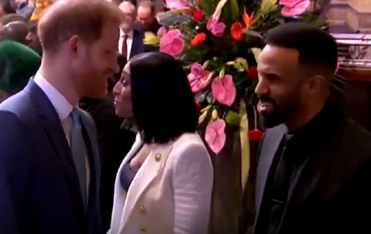 Particular saludo del pr&iacute;ncipe Harry contra el coronavirus