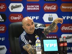 Jorge Sampaoli en conferencia de prensa Jorge Sampaoli en conferencia de prensa