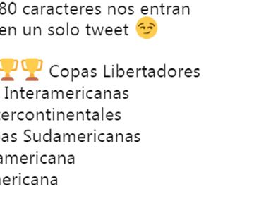La original idea de un club argentino para estrenar los 280 caracteres de Twitter