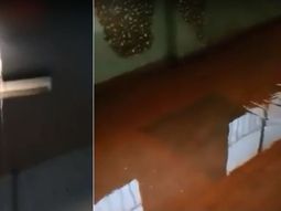 La lluvia se filtró por el tendido eléctrico e inundó una escuela