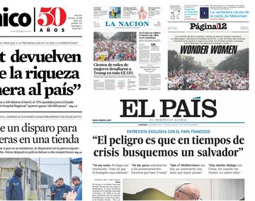 Tapas de diarios del 22 de enero de 2017