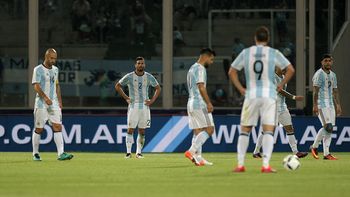 El Seleccionado argentino, cabizbajo El Seleccionado argentino, cabizbajo