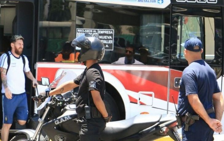 Messi se descompuso en el vuelo a San Juan