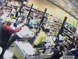 graban un violento robo a un supermercado de la plata graban un violento robo a un supermercado de la plata