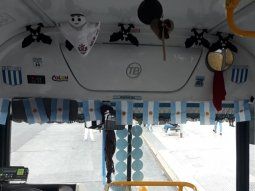 Locura mundialista: decoró el 720 con los colores de Argentina