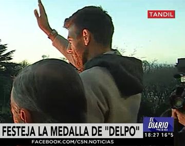 Una multitud celebró la medalla con Juan Martín Del Potro en Tandil