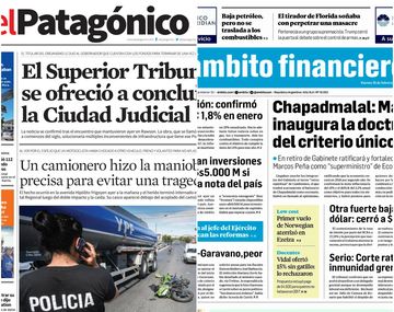 Tapas de diarios del viernes 16 de febrero de 2018