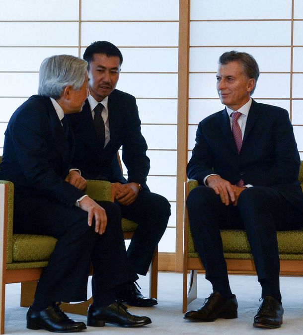 El encuentro de Macri con el emperador Akihito