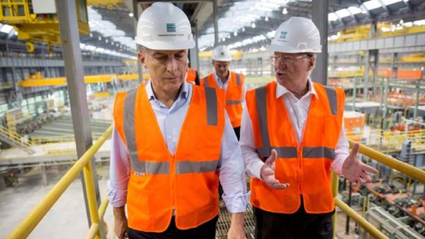 Mauricio Macri y Paolo Rocca