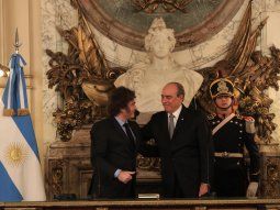 Javier Milei y Guillermo Francos