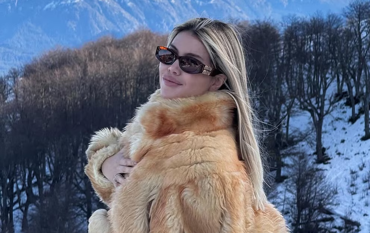 Wanda Nara y una osada sesión de fotos al límite de la censura en Villa La Angostura