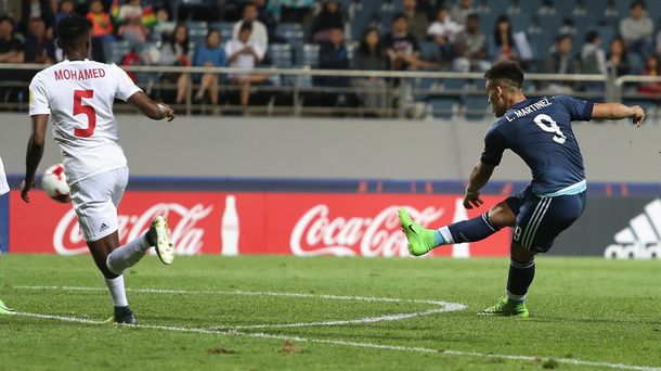 Mundial Sub 20: Martínez hizo el segundo gol para Argentina
