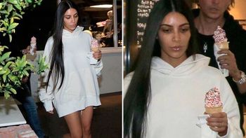 El mal momento de Kim Kardashian. El mal momento de Kim Kardashian.