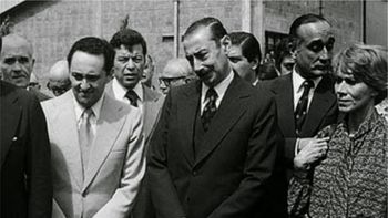 Héctor Magnetto, Jorge Rafael Videla y Ernestina Herrera de Noble Héctor Magnetto, Jorge Rafael Videla y Ernestina Herrera de Noble