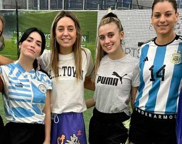 Lali Espósito jugó al fútbol en Qatar y su gambeta se volvió viral