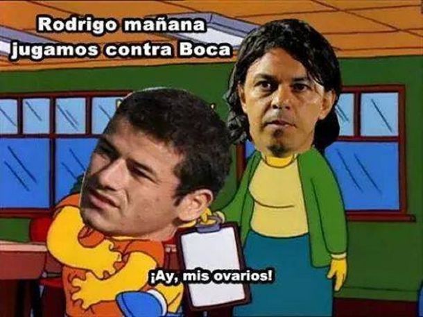 Hinchas de Boca y River y sus cargadas en la previa