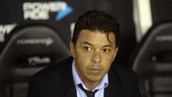 Marcelo Gallardo en el estadio de Lanús Marcelo Gallardo en el estadio de Lanús