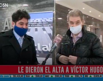 Dieron de alta a Víctor Hugo Morales