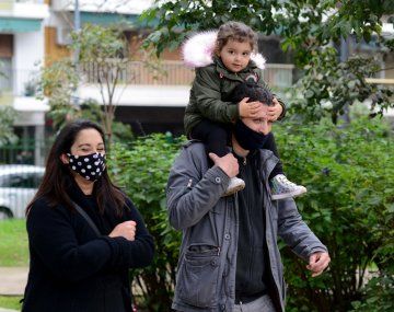 Primer día de parques abiertos en la Ciudad. (Foto gentileza Télam)