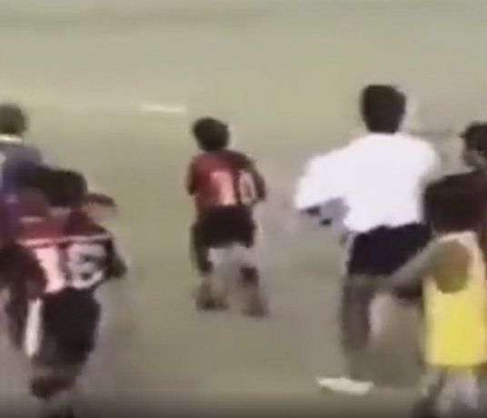Se viraliza un video de Messi, con 9 años, consolando a un rival tras una final