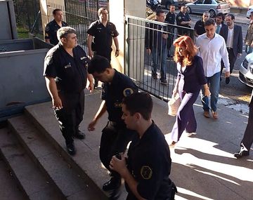 Cristina no se cruzó con Bonadio en Comodoro Py