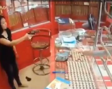 Quiere robar en una joyería, pero le sale mal