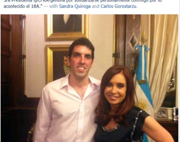 Quién es el militante del PRO que le envió una carta a CFK