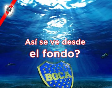 Luego de la caída de Boca llegaron los afiches