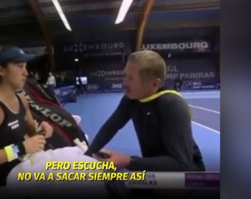 El comentario machista de un entrenador a una tenista en medio de un partido