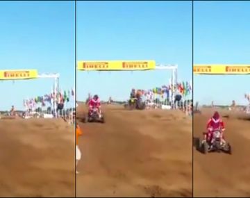 Un cuatriciclo atropelló a un banderillero en plena competencia
