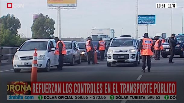 Nuevos controles en el AMBA: amontonamientos y largas filas de vehículos en los accesos habilitados