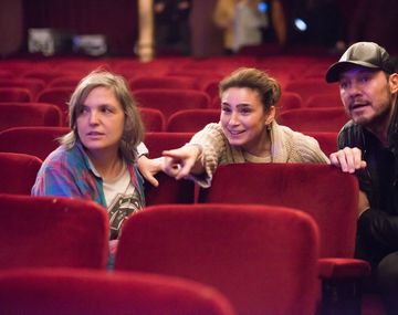 La visita de Tinelli al set de La reina del miedo