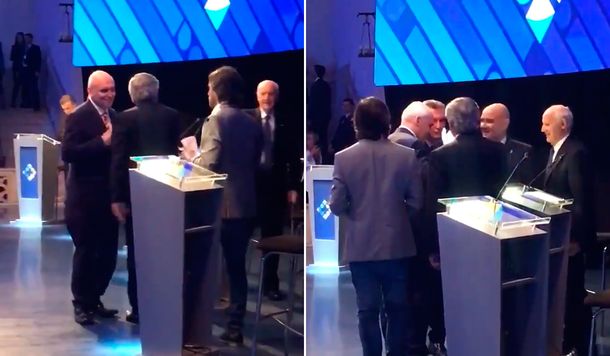 VIDEO: El resultado del debate, resumido en el saludo del final entre los candidatos