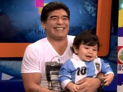 El mejor Día del Padre: Maradona mostró en público a Dieguito Fernando