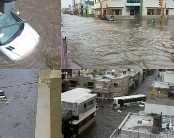 Temporal: autos fueron arrastrados 