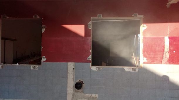 Explosión en un colegio de Moreno