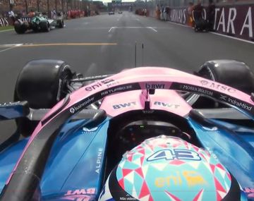 ¡Qué reflejos! La maniobra de Colapinto en la largada