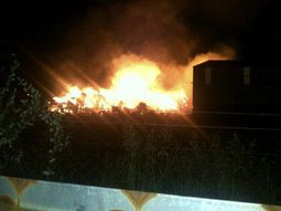 un incendio reduce la visibilidad en la panamericana un incendio reduce la visibilidad en la panamericana