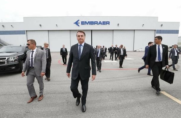 Jair Bolsonaro visit&oacute; la planta de Embraer en Estados Unidos
