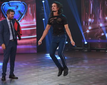 Christian Sancho desafió a Tinelli en la pista del Bailando